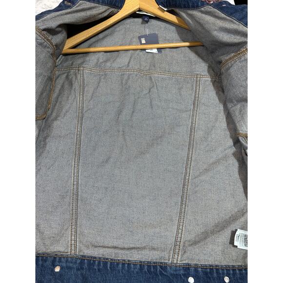 Universal Thread Denim Vest Jacket Button Collar XS Blue Streetwear Boho Hippie - Picture 6 of 7